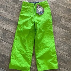 Volcom lime youth Large recruit insulated snowboard pant